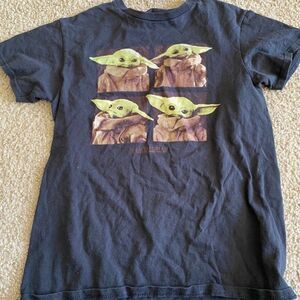 Mens Star Wars Baby Yoda The Mandalorian Tshirt